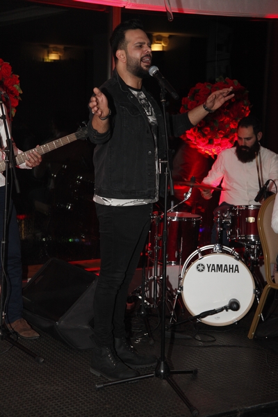 Charbel Khalil and the band at Burj on Bay 